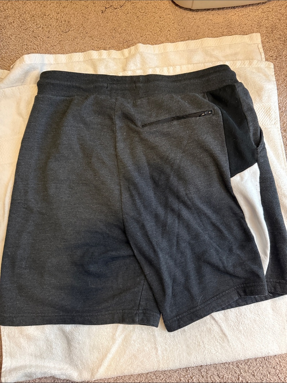 Kenneth Cole Men’s Athletic Shorts - Dark Gray with Black & Light Gray Accents - Picture 3 of 3